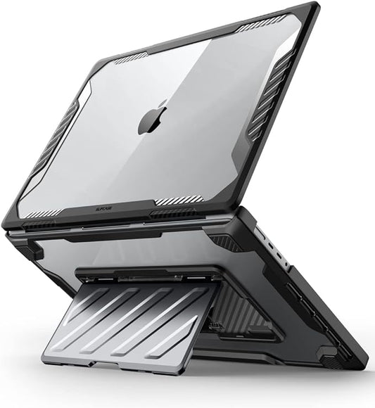 SUPCASE for MacBook Pro 16 Inch Case with Stand 2024-2021 (Unicorn Beetle Pro), M4/M3/M2/M1 Pro/Max A3403 A3186 A2991 A2780 A2485 Heavy Duty Hard Shell Protective Cover for MacBook Pro 16", Black