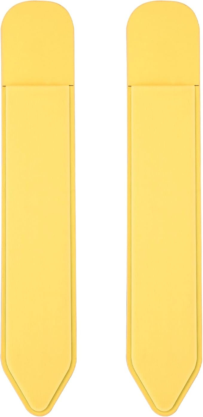 MoKo Pencil Holder Sticker Fit Apple Pencil Pro/ (USB-C)/ 1st/ 2nd Generation, Elastic Pencil Pocket Pouch Adhesive Sleeve Attached to iPad Case for Stylus Pens, 2 Pieces Light Yellow