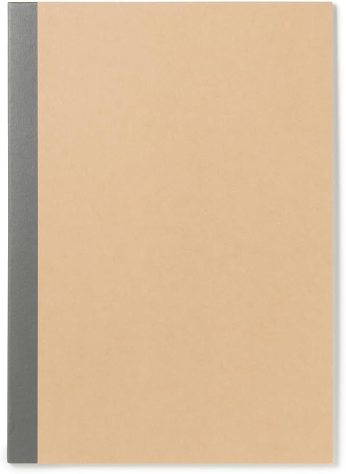 MUJI NAC04A3A Notebook, 0.3 inch (7 mm) Rule, B5/A Rule, 30 Sheets, Thread Binding,