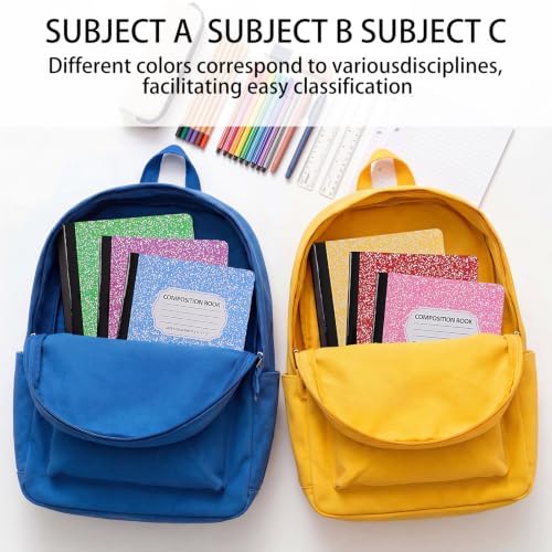 BESARME 24 Pcs Composition Notebook Bulk for School, Wide Ruled Notebooks