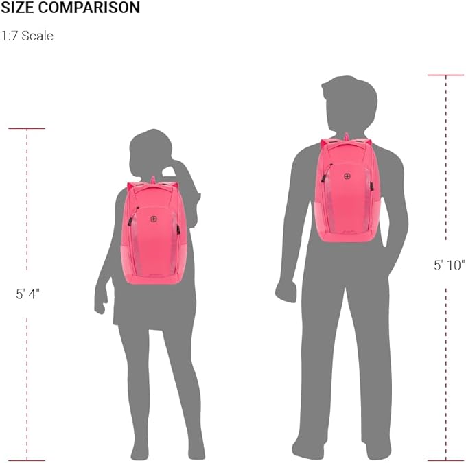 SwissGear 8118 Laptop Backpack, Fits up to 14-Inch Laptop, Pink