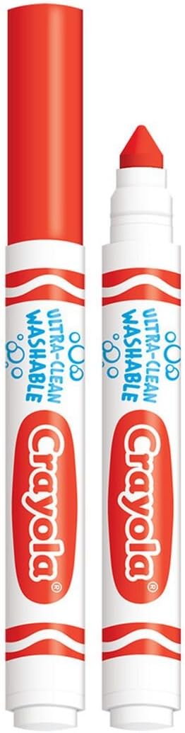 Crayola Broad Line Washable Markers, 8 Markers, Classic Colors Pack of 10