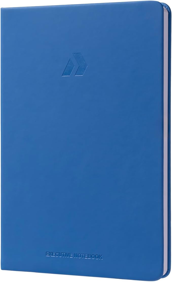 Nextnoid Hardcover Lined Notebook Journal - 120 GSM Thick Paper, Medium A5-160 Pages - Perfect For Writing, Journaling and Note-Taking (Royal Blue, Ruled)