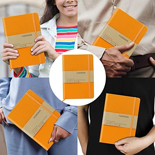 Journal notebook (A5-Lined,Yellow Color),192 Pages, Medium 5.7X8.3 inches - 80 gsm Thick Paper, Hardcover
