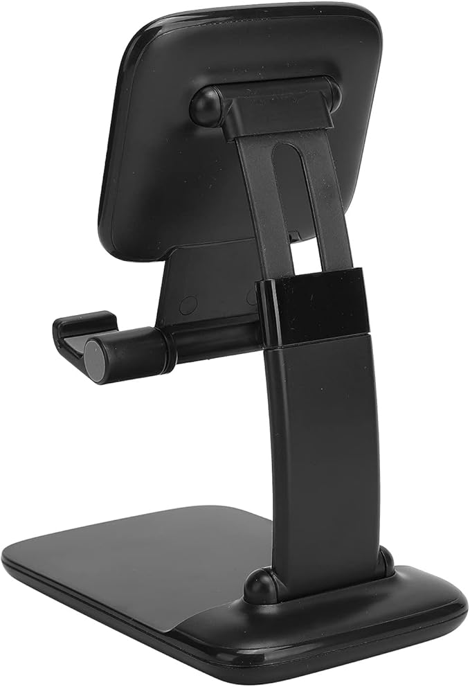 ciciglow Adjustable Desktop Mobile Phone Tablet Stand Holder for Webcast Online Meeting (Plastic Black)