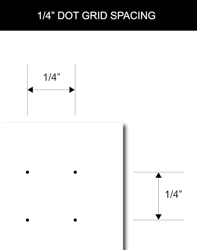 Home Advantage Set of 50 Dot Grid Graph Index Cards (3-x-5-inch)