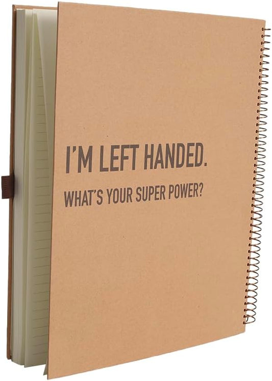 Urby Left Handed Notebooks College Ruled, 160 Pages 1 Subject, Hard Cover, Size 11" X 9", Ideal Gifts For Left Handed People. (Premium Paper 1 Pack)