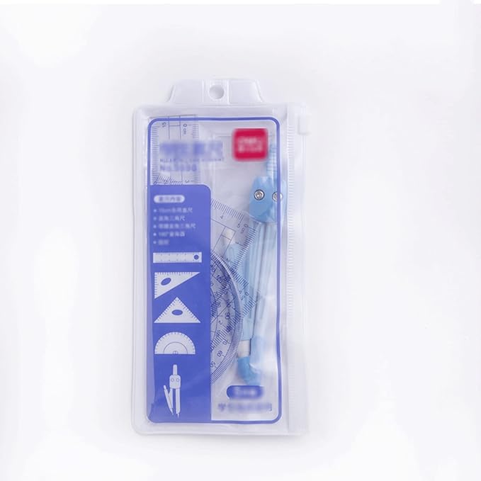 Drawing Compass Drafting Tools Student Compass Compass Drawing Too Set Math Geometry Set Drawing Drawing Triangle Ruler Suitable for School Home and Office Math Ruler Kit