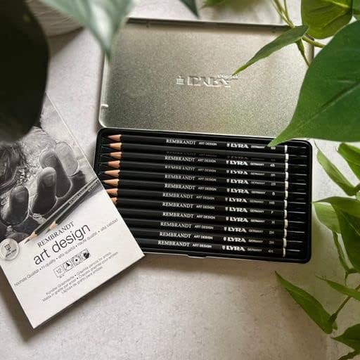 Lyra Rembrandt Art Design Sketch Pencils - Graphite Pencil Set of 6 for Artists and Students of all Ages - Versatile Art Sketching Pencils for Drawing Sketching Designing and More