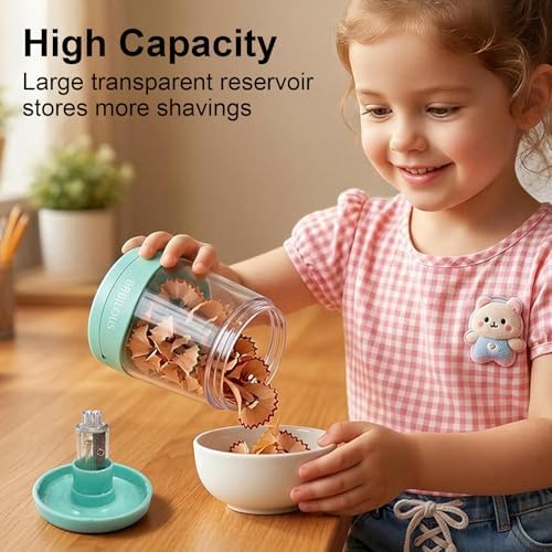 Automatic Pencil Sharpener for Kids/School, USB Battery Electric Sharpener