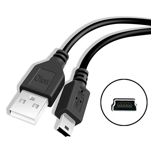 Olort Mini-USB Charging Cord Cable for TI 84 Plus CE/CE Color Graphing Calculator, TI-Nspire II/CX/CX CAS Graphing Calculator Charger Cable Replacement