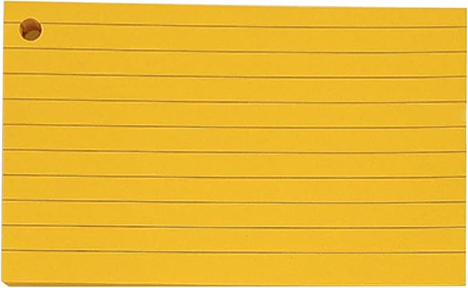 Lined Indexes Cards Flashcards Presentation Studying Note Blanks Revisions for Home and School Lined Indexes with Binding Rings
