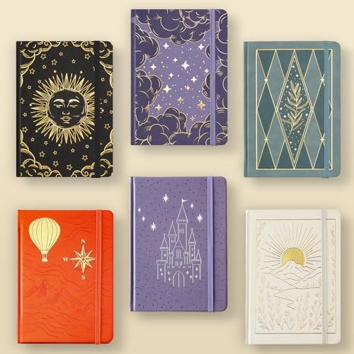 Dot Grid Journal with 160GSM Thick Paper, 192 Pages, A5 Dotted Notebook for Work, School, Travel | 180° Lay Flat, Foil Stamped Cover, Elastic Band, 2 Bookmarks & Inner Pocket (White)