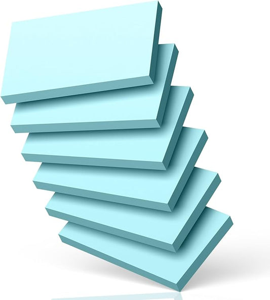 300 Count Blank Index Cards 3x5 Inch Blue Flash Cards Colored Cardstock, Unruled Note Cards Study Card Portable Learning Flashcards Ideal for Note Taking, Art Sketching, Office & School Supplies