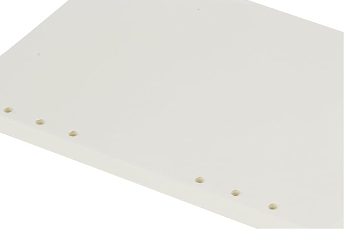 A5 Refill Paper 6 Hole Punched Filler Paper Refills for A5 Loose Leaf Notebook Travel Journal Personal Diary Planner Binder Scrapbook, 80 Sheet, Blank Paper, 5.6 Inches x 8.2 Inches