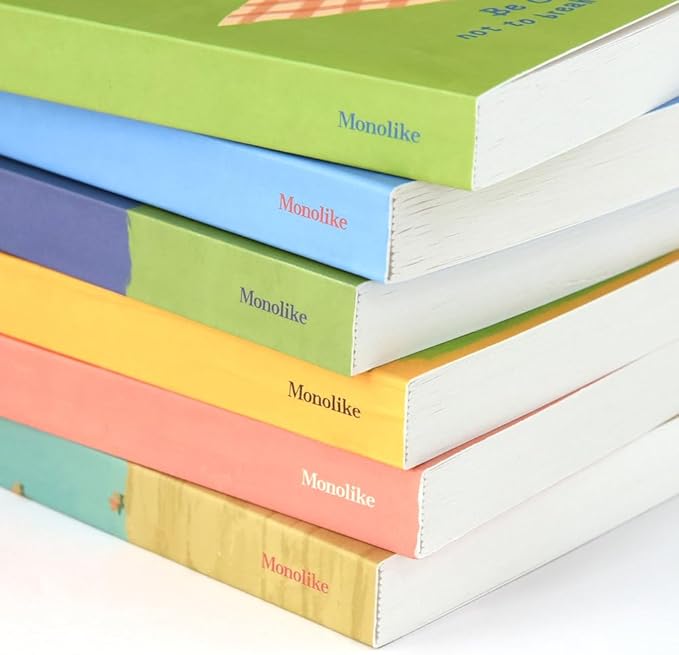 Monolike Unmatched Friends Paperback Line Notebook - 04. Polar bear_Design note, Mini note, Simple note, Notebook, 192 Pages, 4.13x6.69