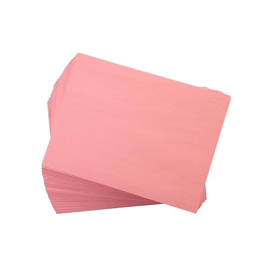 Colorations 9" x 12" Mediumweight Pink Construction Paper - 300 Sheets, Bulk Paper Pack, Arts and Crafts, School Supplies, Drawing, Coloring, Painting, 3D Art
