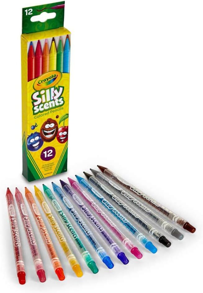 Crayola Silly Scents Twistables Colored Pencils, 12 count, Scented Art Tools, Assorted Colors, School Supplies