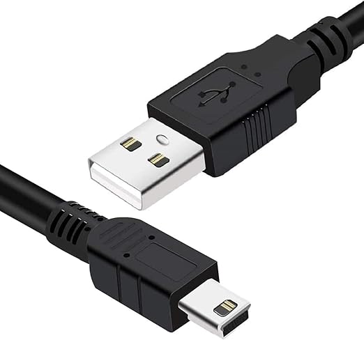 TI-84 Plus CE Charger: 5FT TI 84 Nspire Charging Cable for Texas Instruments TI-84 Plus C Silver Edition, TI-Nspire CX CAS II, TI-89 Titanium, TI-85 - USB Mini B Data Cord for Graphing Calculators