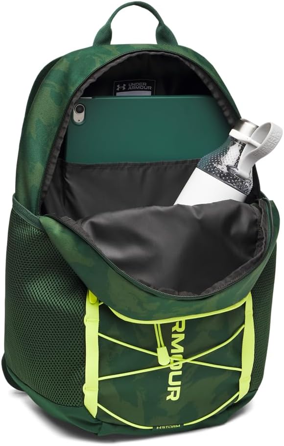 Under Armour Unisex Hustle Sport 6.0 Backpack, (301) Forest Green/Forest Green/Green Citrine, One Size Fits Most