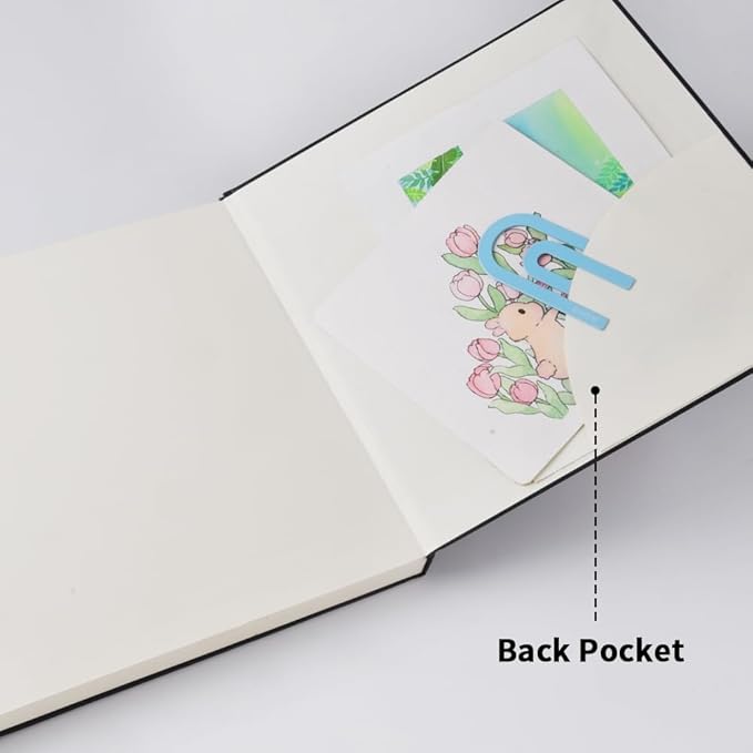 E-WEICHEN Mixed Media Sketch Pad, 8 x 8 inches 125 GSM (100 Sheets/200 Pages) Sketchbook for Drawing, Hardcover Mix Media Art Sketchbook for Wet and Dry Media,Painting,Drawing. 8X8