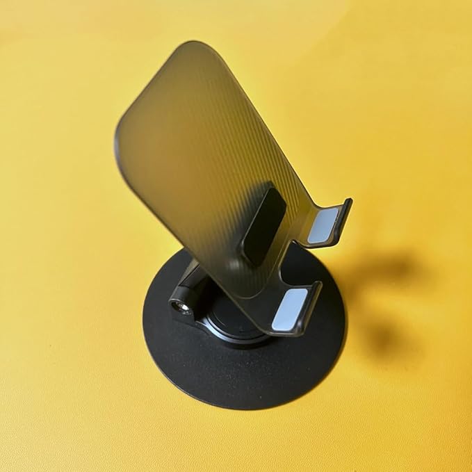 Foldable 360° Cell Phone Stand Angle Height Adjustable Phone Holder for Desk, Compatible with iPhone, iPad, Surface Pro, Portable Monitor 7" - 15.6"