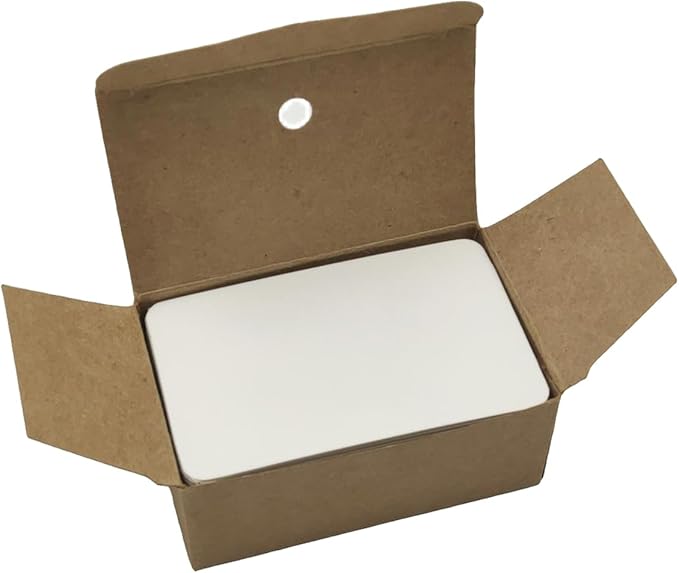 Blank Index Cards - 3.5x2" (9cmx5.2cm) - 200 PCS (2 Boxes, 100 Each) - Vibrant Colors for Study, Flash Cards, Business, Craft & Playing Cards (White)