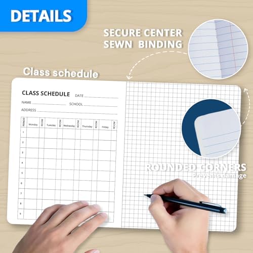 ONAVIA Graph Composition Notebook, 4x4 Grid, 200 Pages