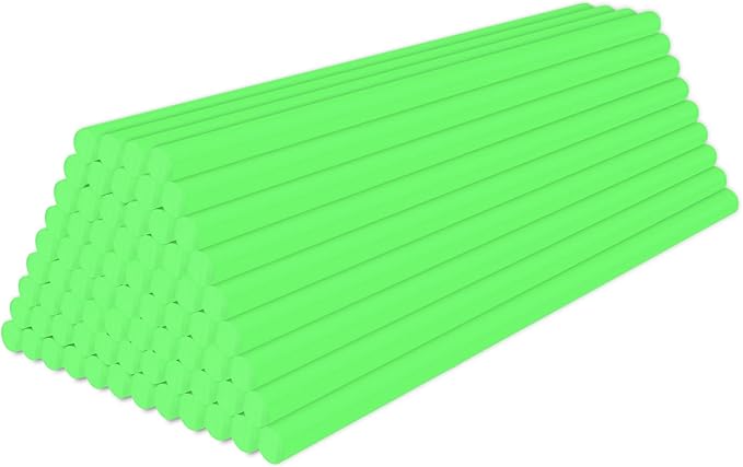 Glow in the Dark Glue Sticks, 0.27"x8" Bulk Glue Sticks for Car Dent Repair Handmade DIY Art Craft Home Office Project Craftwork Fix & Repairs, 72 Pack