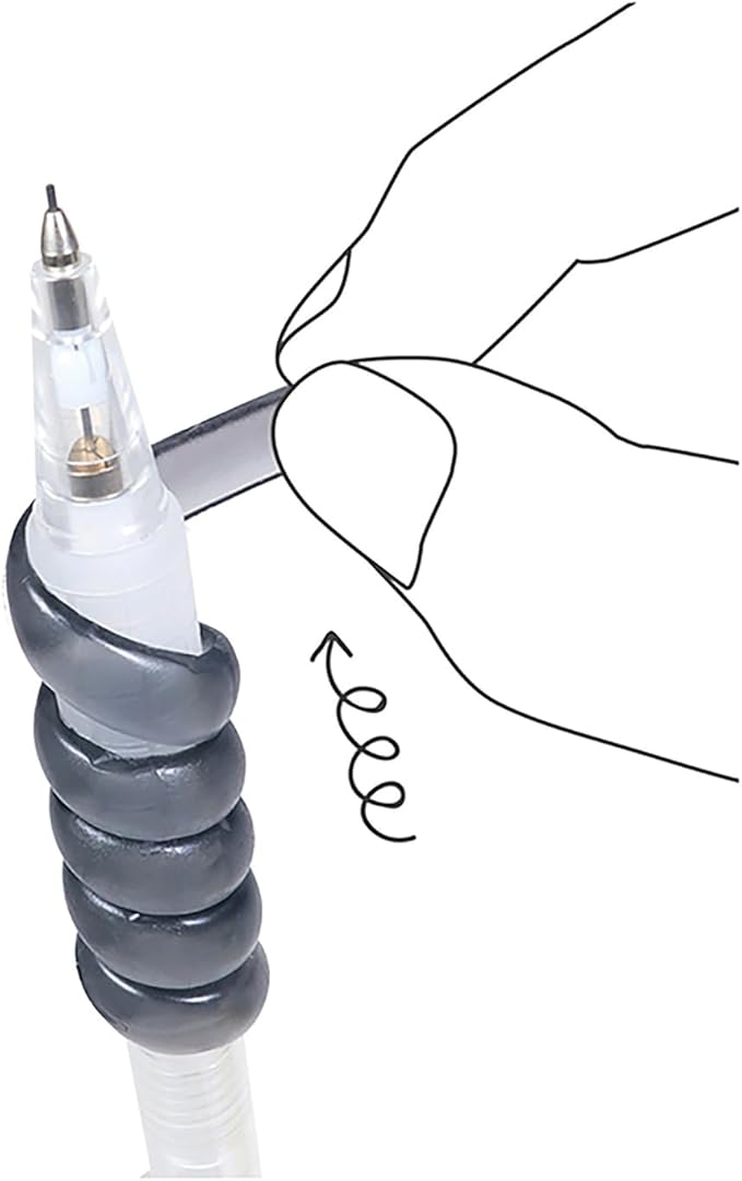 Kutsuwa Grip Punu Spiral Gray RB033GY