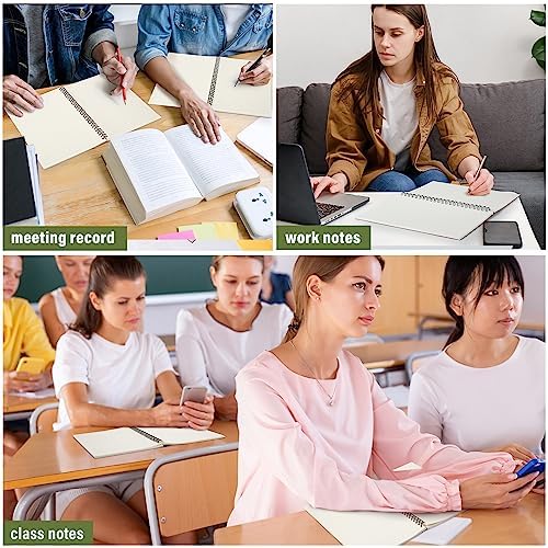 Fuutreo 6 Pack Spiral Notebook 10.5x7.45 Notebook,Fresh,Morandi