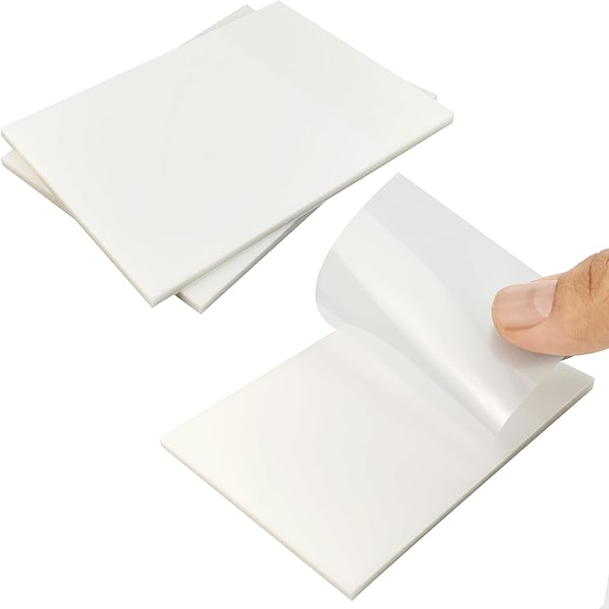 300 Pcs Transparent Sticky Notes, 2.75x3.75Inch Waterproof See Through Sticky Notes for School Office Books Annotation (2.75x3.75 Inch)