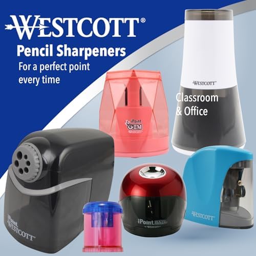 Westcott iPoint Heavy Duty Electric Pencil Sharpener for Home, School, and Office