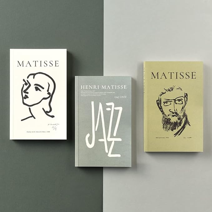 Monolike Henri Martisse Paperback Note Part.3 3p SET_Art design note, Mini note, Blank note, Notebook, 192 Pages, 4.13x6.69