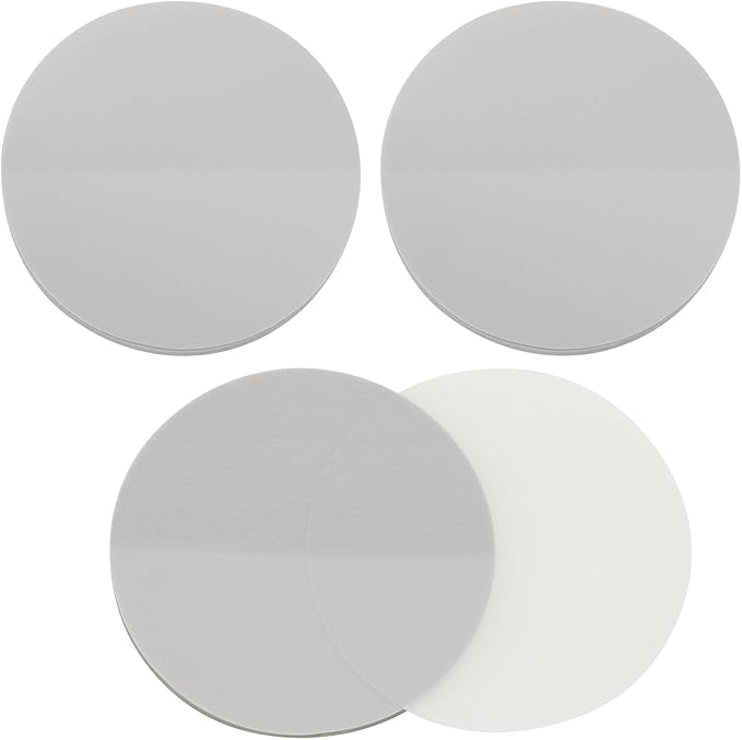 ONLYKXY 3 Pack Round Transparent Sticky Notes 1.77inch Waterproof Self-Stick Book Tabs 150 Sheets PET Markers Sticky Notes Pad (Gray)
