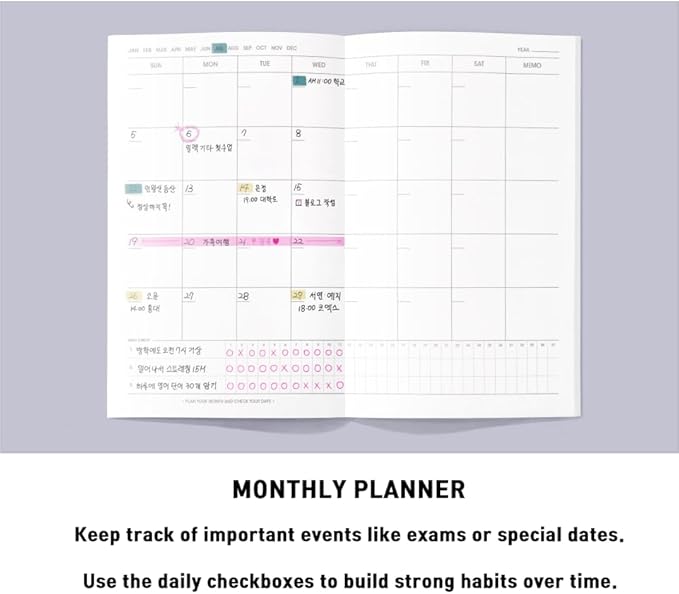 motemote 10-Minute Planner 31 DAYS – Undated Daily Planner with Time Blocking, Goal Setting & Reflection – Boost Productivity & Build Better Habits in Just 10 Minutes a Day, Lightweight & Portable, Study Plan, Color Chip Edition (Dream Catcher)