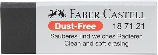 Faber-Castell Dust-Free 187121 Plastic Eraser, Black