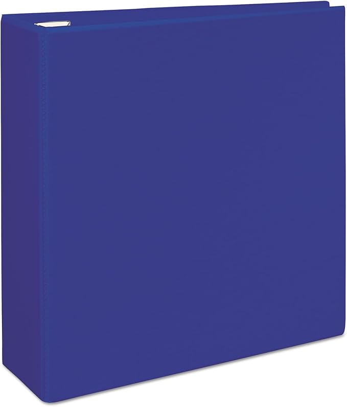 Avery Heavy-Duty View 3 Ring Binder, 4 Inch One Touch EZD Rings, 4.5 Inch Spine, 1 Pacific Blue Binder (79814)