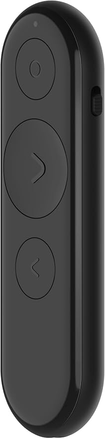 Lenovo Portable Rechargeable Presentation Remote – Bluetooth® 5.3 Wireless Clicker with Digital Pointer, USB‑C Charging, Ultra‑Lightweight, for Windows 10 or Later & macOS 12 or Later, Black