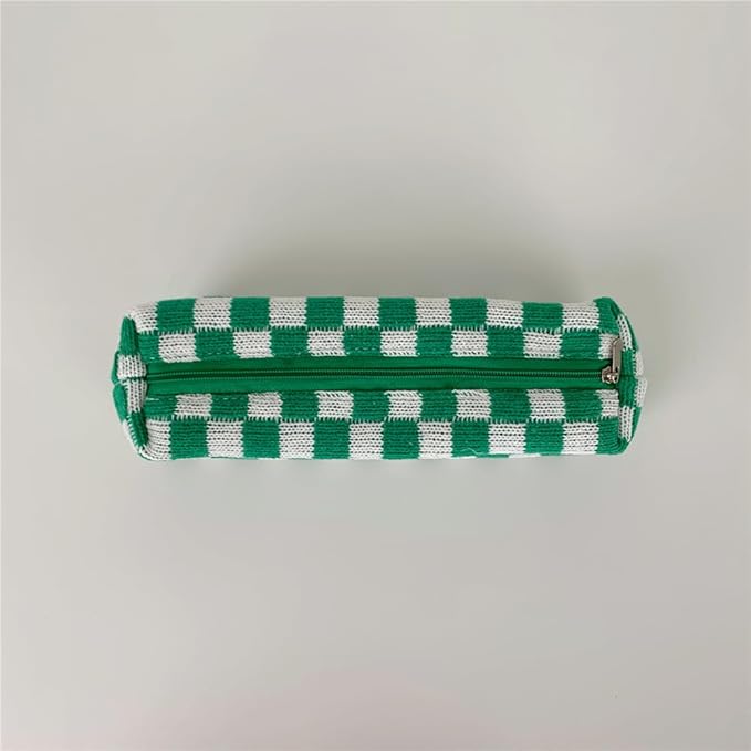 Pencil Case Pen Case Office College School Storage Bag Pouch Holder Box Organizer Makeup Pouch Cosmetic Bag Aesthetic Cute Pencil Case for Girls Boys Kids (Green)