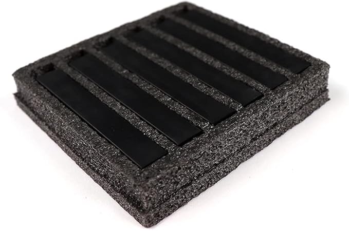 HA SHI Professional Soft Chalk Pastels for Adult Artists, Square Artist Grade Drawing Media, Black, 6 Sticks