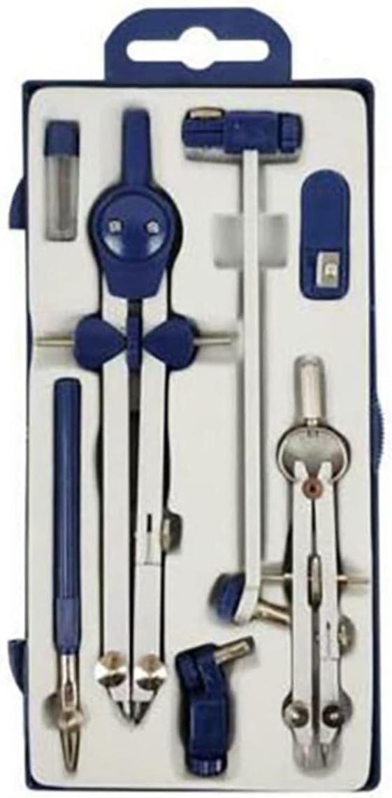 BABETT Drawing Compass Drafting Tools Compass Drawing Set Professional High Precision Metal Compass Pencil Compass Drawing Set Office Stationery Compass Indexer Math Ruler Kit