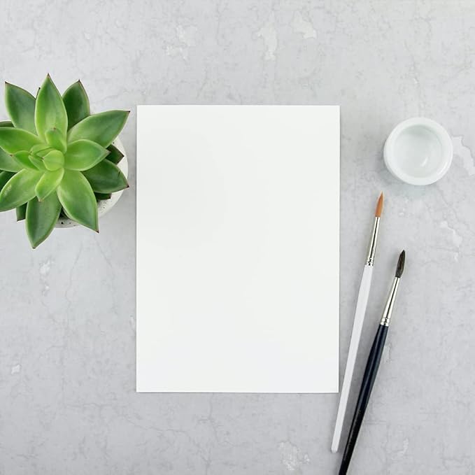 Reskid 100 Pack of 3x5 inches Thick Heavyweight Index Cards on 110lb Card Stock - Perfect for Note-Taking, Studying, and Organization - Ideal for Classrooms, Office, and Home Use (3x5, Inches)