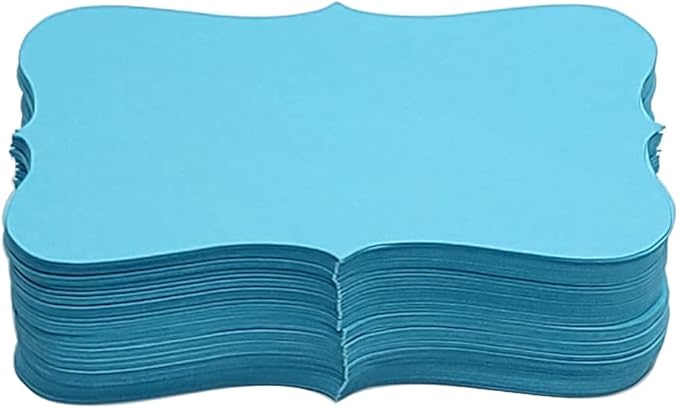 PPAPPAPPIYO Color Index Cards 3.5 x 2, 180gsm Thick Cardstock, Blank Colored Flash Cards for Study, Notes, Business Cards & Labels, Small Notecards 100 Pack (blue)