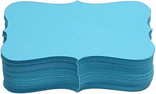 PPAPPAPPIYO Color Index Cards 3.5 x 2, 180gsm Thick Cardstock, Blank Colored Flash Cards for Study, Notes, Business Cards & Labels, Small Notecards 100 Pack (blue)