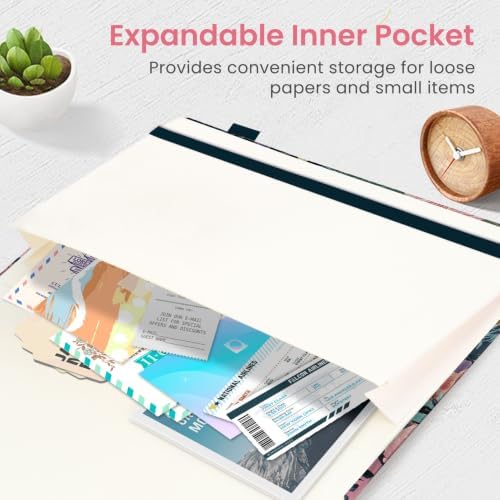 Taja Pretty Journal for Women, 5.7" x 8.3" Lined Notebook for Journaling