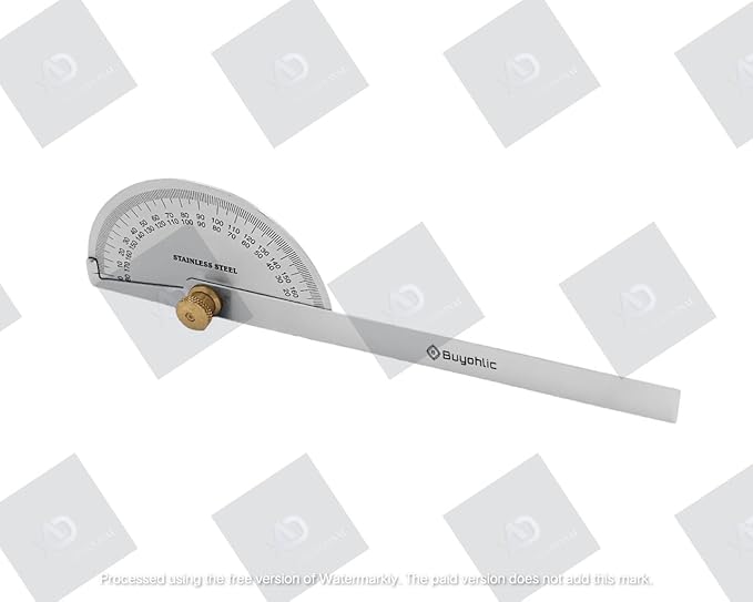 Stainless Steel Protractor 0-180 Degrees Machine Tools ((Degree Protractor))