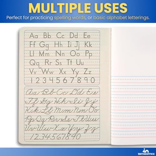 1InTheOffice Primary Composition Notebook, 7 1/2" x 9 3/4", Unruled/Primary Ruled, 100 Sheets (6 Pack)