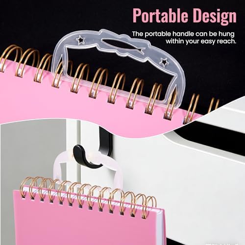 Yoment B5 Top Spiral Notebook,Steno Pads College Ruled Notebook,300 Pages
