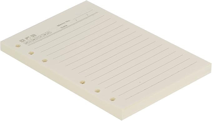 A6 Lined Refill Paper 6 Hole Punched Filler Paper Refills for A6 Loose Leaf Notebook Travel Journal Personal Diary Planner Binder, 80 Sheet/160 Page, 4.1" x 6.5"